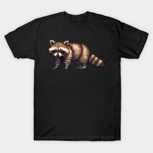 Pixel Raccoon T-Shirt